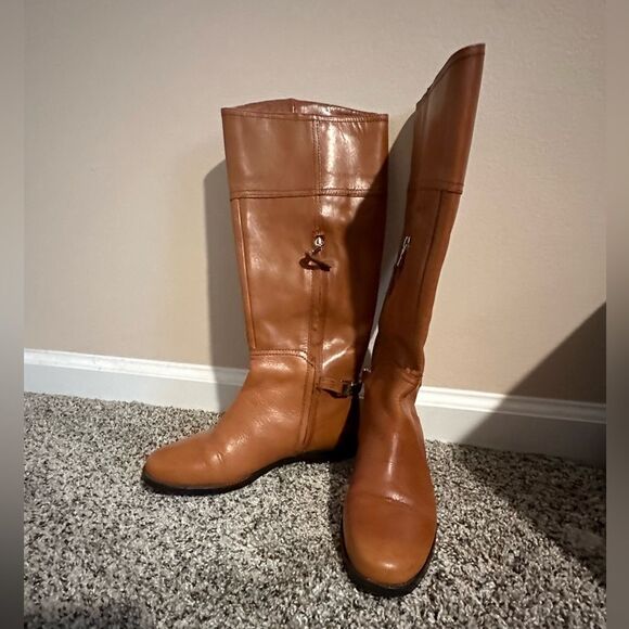 Ralph Lauren Lauren Tall Leather Riding Boots 11739 - Size 6B - Picture 1 of 10
